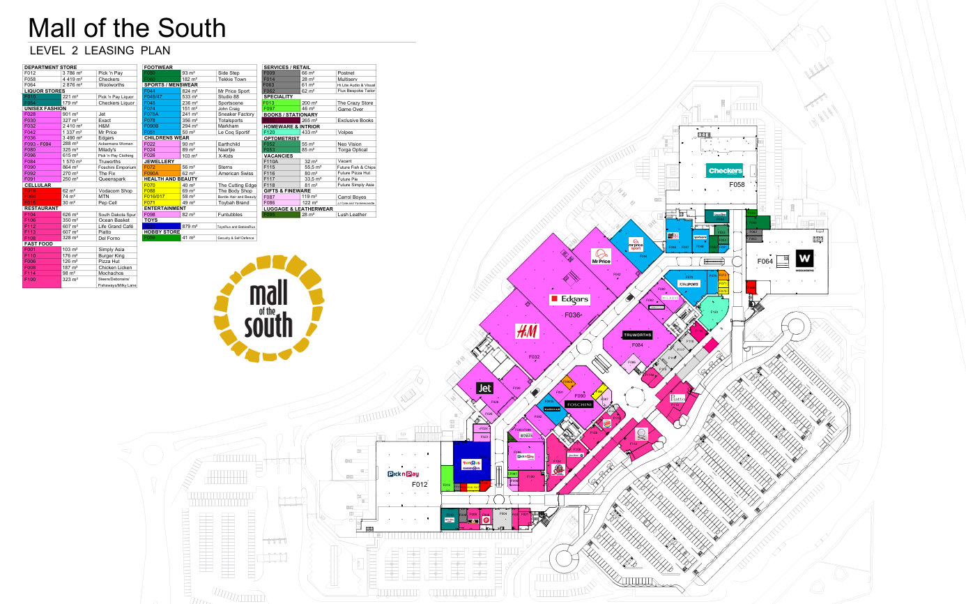 MOTS MALL MAP LEVEL 2