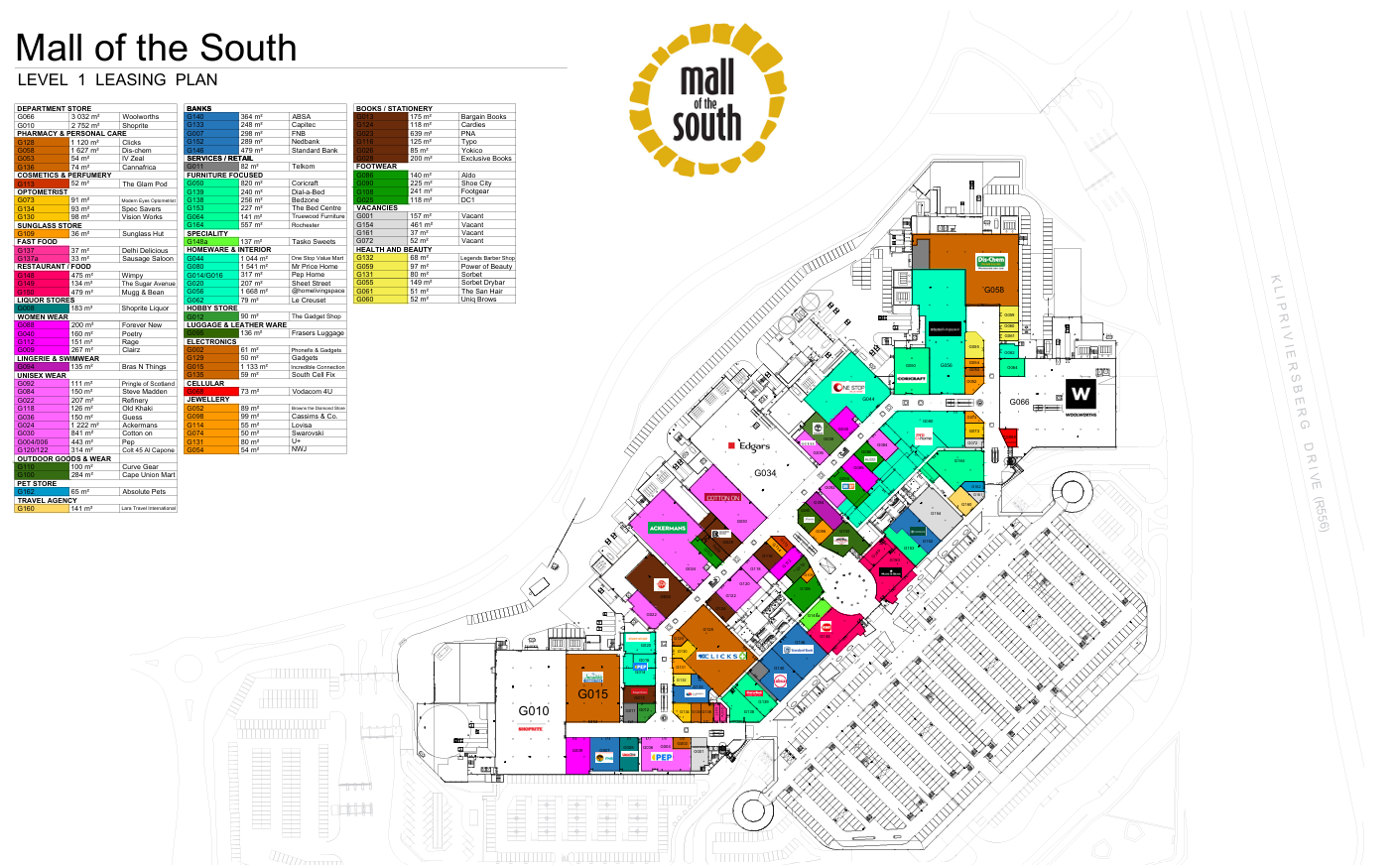 MOTS MALL MAP LEVEL 1