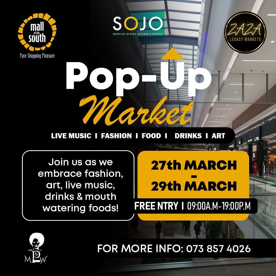 Pop-Up Market at Mall of the South | 27–29 March 2026