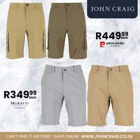 John Craig Chino Shorts Post