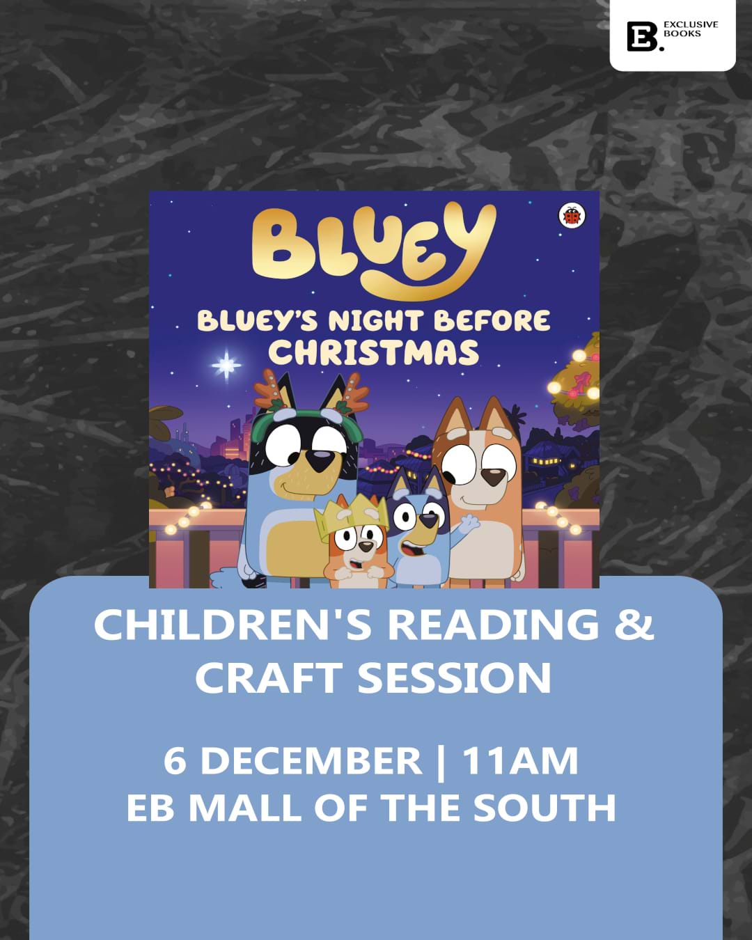 Book Reading and Craft Session: Bluey's Night Before Christmas